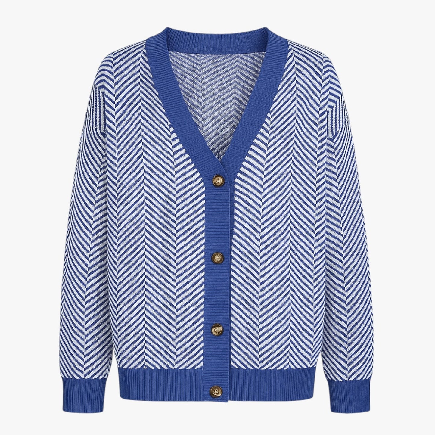 Rebecca | Damen-V-Ausschnitt-Cardigan – Leicht und elegant für den Herbst