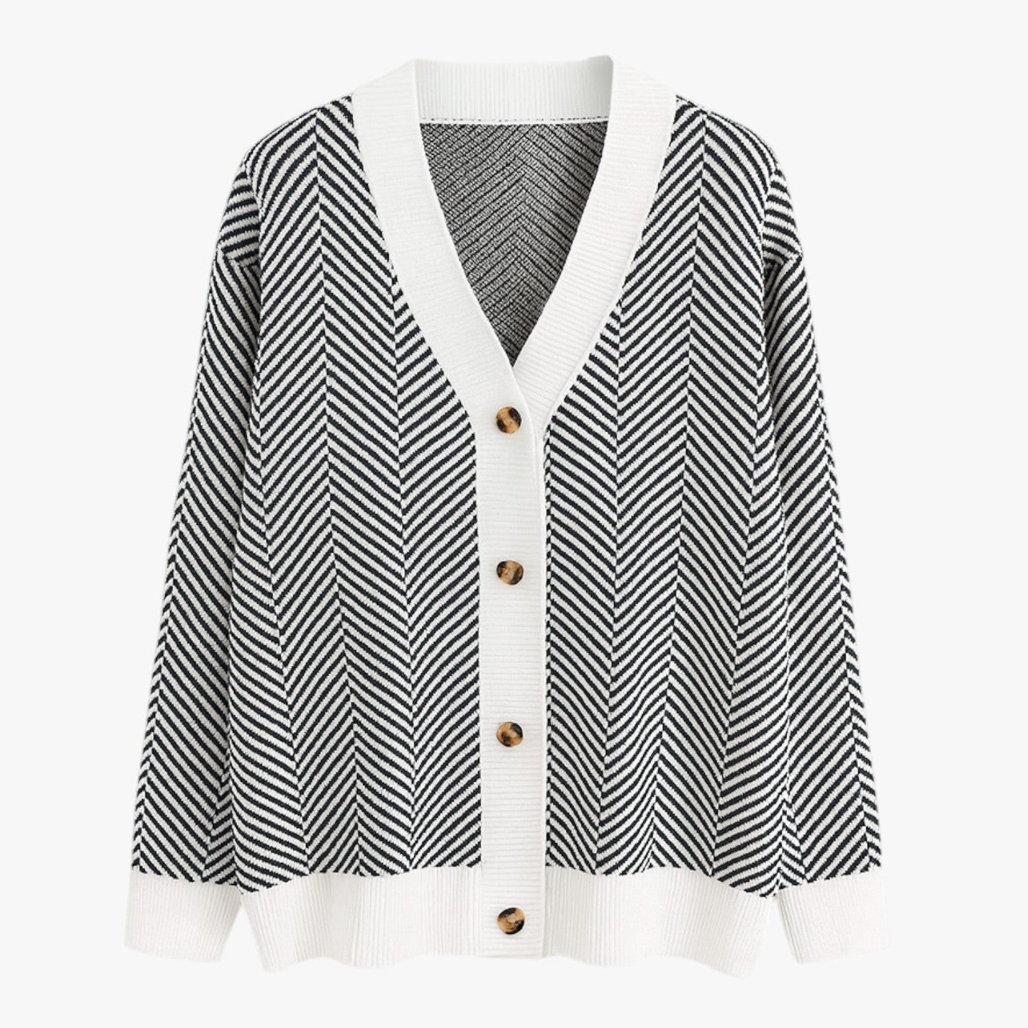 Rebecca | Damen-V-Ausschnitt-Cardigan – Leicht und elegant für den Herbst