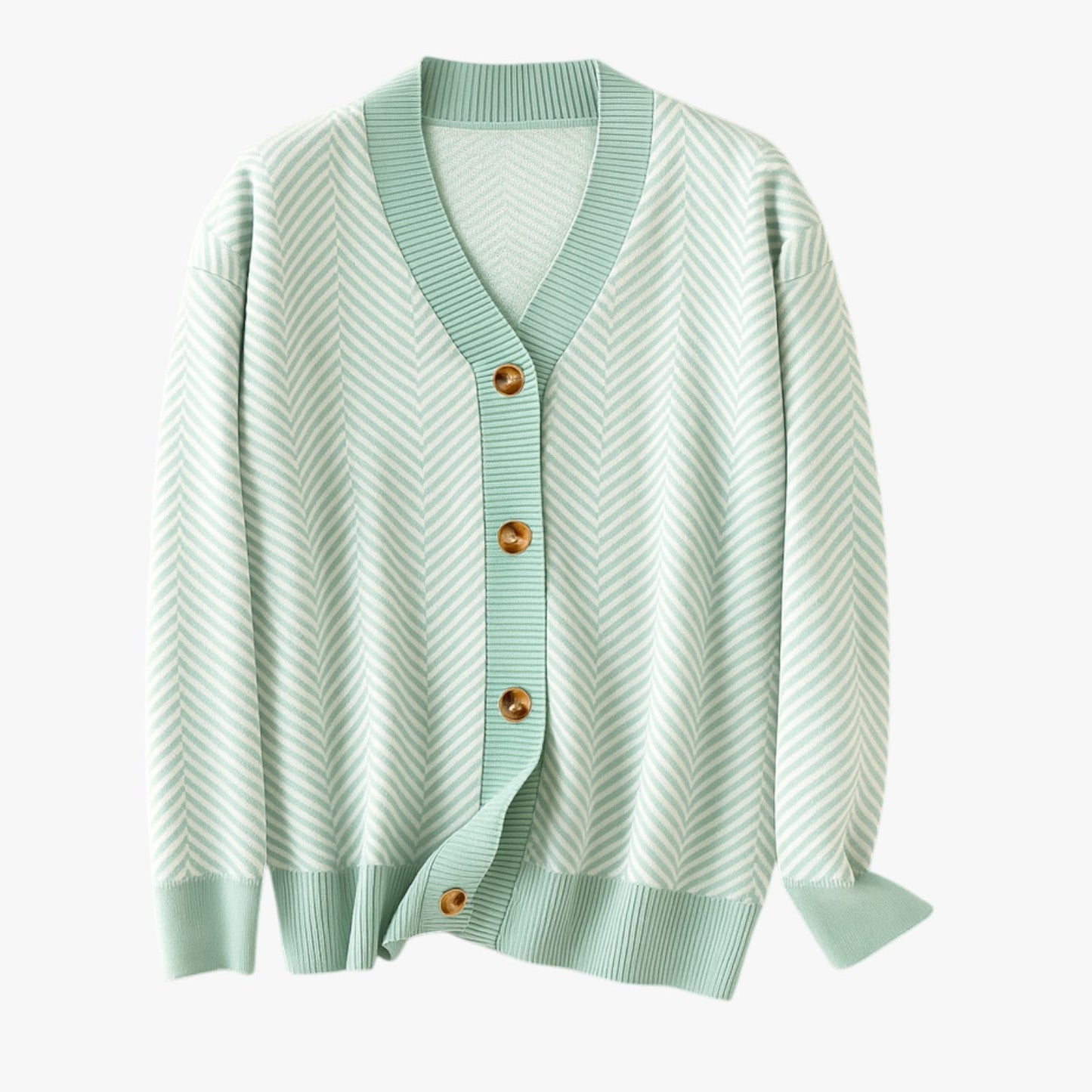 Rebecca | Damen-V-Ausschnitt-Cardigan – Leicht und elegant für den Herbst