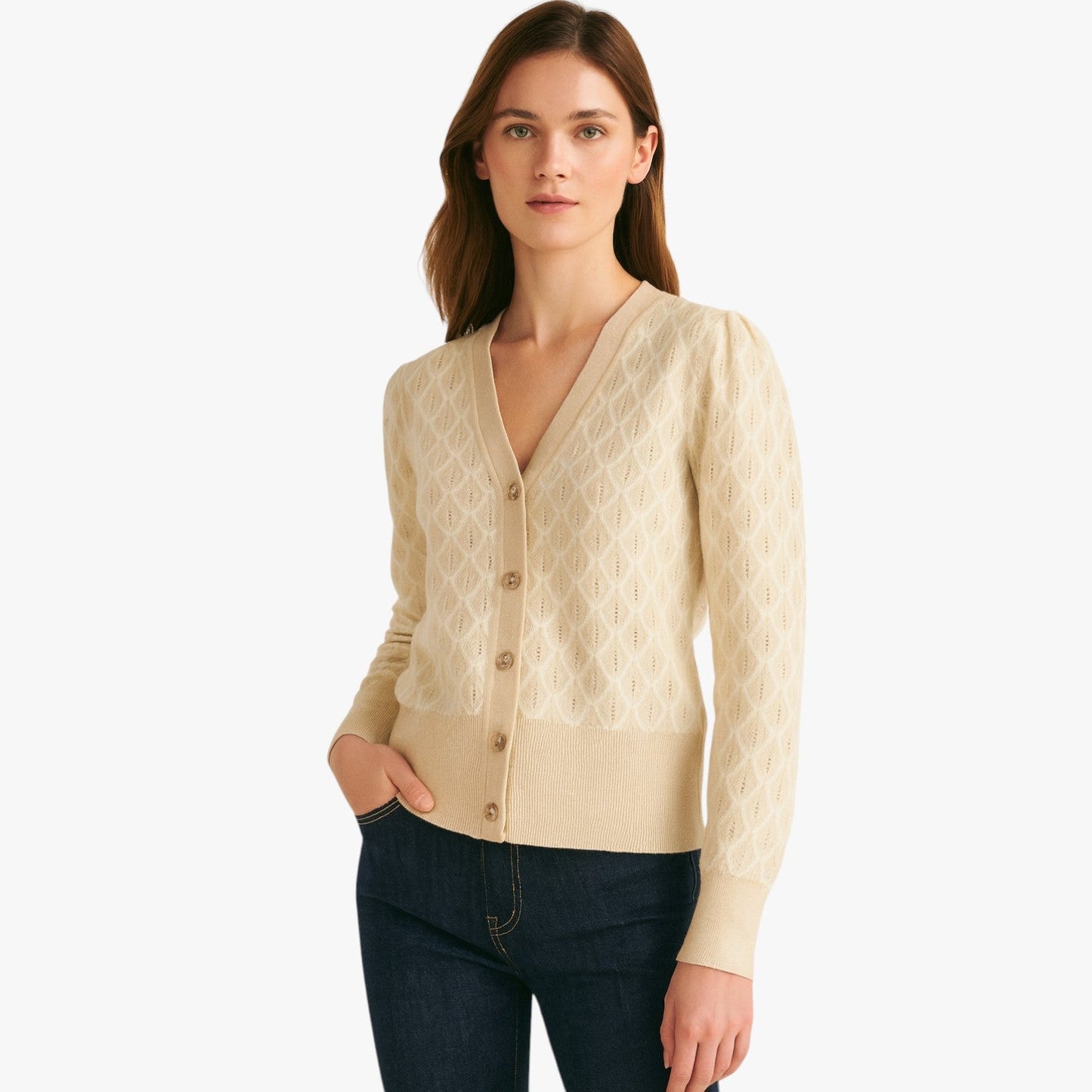 Alora | Damen-Pailletten-Cardigan: atmungsaktive Eleganz und lässiger Stil
