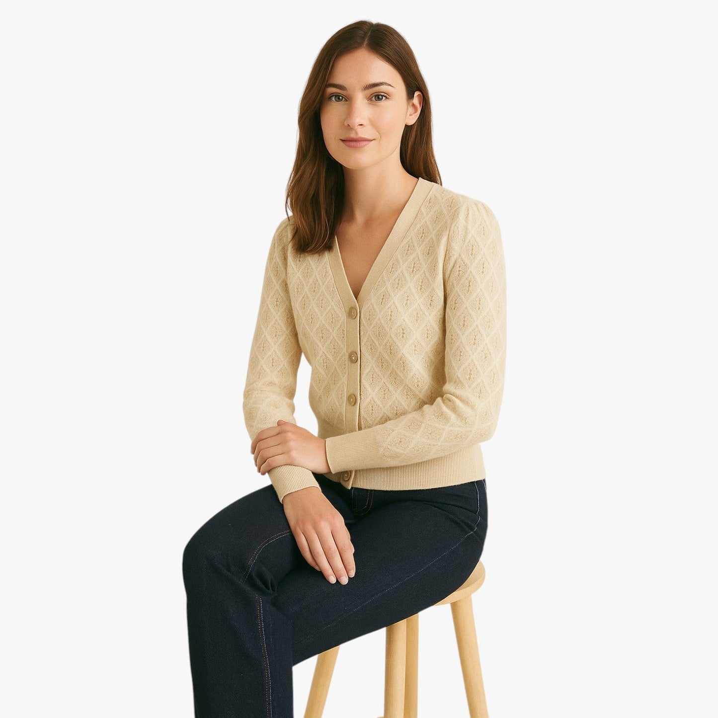 Alora | Damen-Pailletten-Cardigan: atmungsaktive Eleganz und lässiger Stil