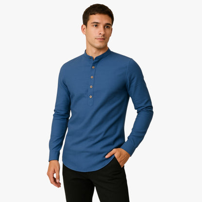 Railey | Herren-Hemd aus Baumwolle und Leinen – Frischer Frühling mit lässigem Stil