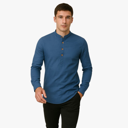 Railey | Herren-Hemd aus Baumwolle und Leinen – Frischer Frühling mit lässigem Stil