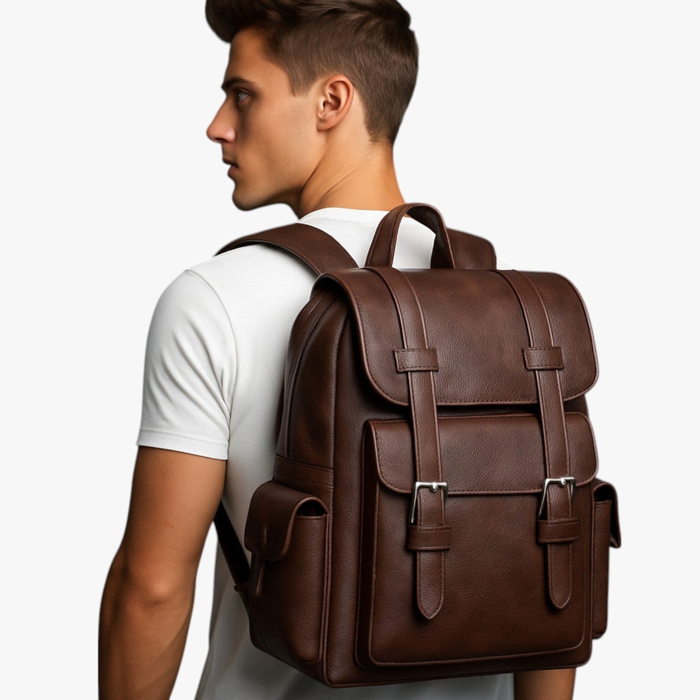 Landon | Wasserdichte PU-Ledertasche für Laptop: Stil und Schutz