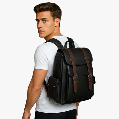 Landon | Wasserdichte PU-Ledertasche für Laptop: Stil und Schutz