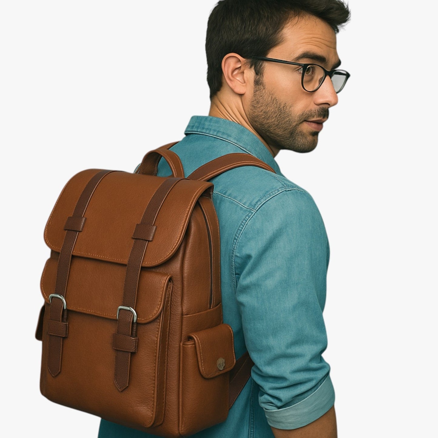 Landon | Wasserdichte PU-Ledertasche für Laptop: Stil und Schutz