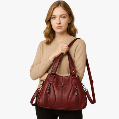 Viviana | Tägliche Eleganz - Die Leder-Umhängetasche, die jeden Look aufwertet