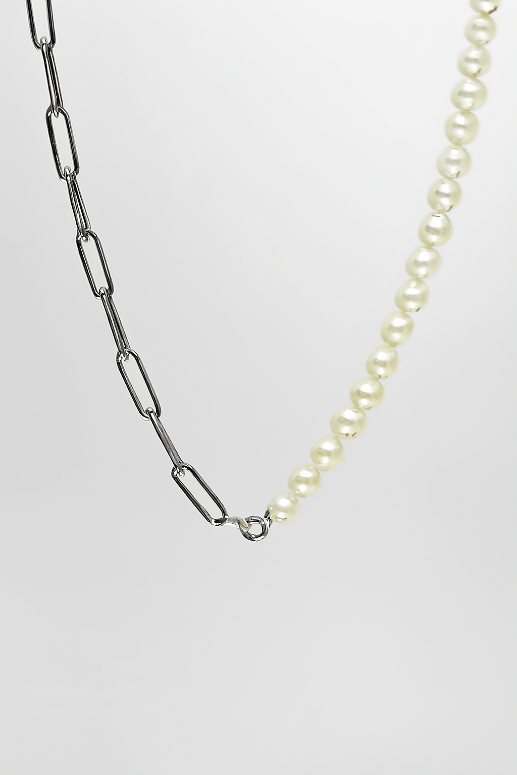 Louis | Hybrid-Perlenkette mit Gliederkette