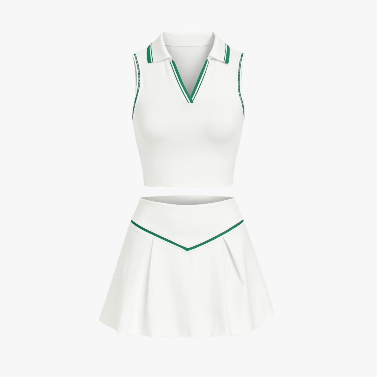 Monique | Stil und Unterstützung – Damen-Tennisset aus 2 Teilen mit gepolstertem Top