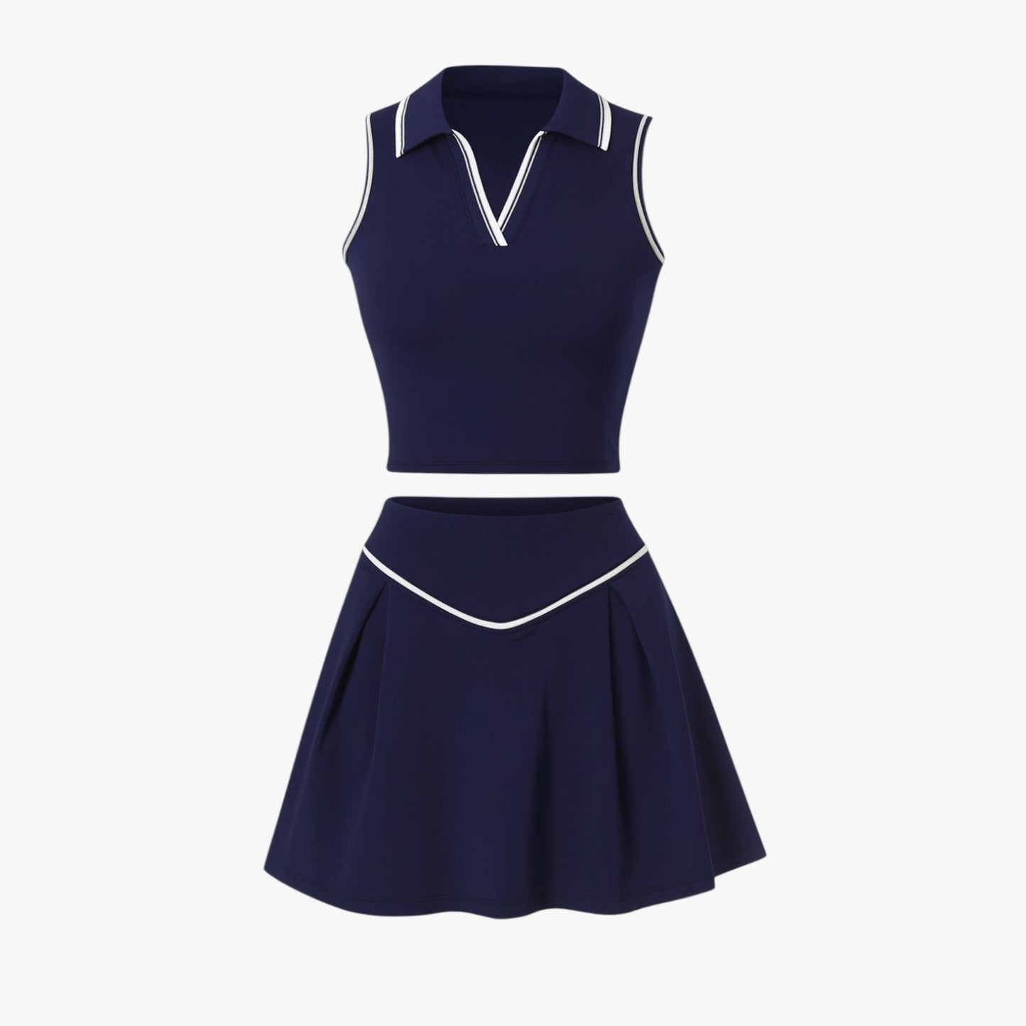 Monique | Stil und Unterstützung – Damen-Tennisset aus 2 Teilen mit gepolstertem Top