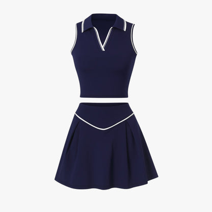 Monique | Stil und Unterstützung – Damen-Tennisset aus 2 Teilen mit gepolstertem Top