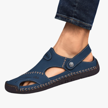 Owen | Herren-Sommersandalen - Atmungsaktives Leder und rutschfeste Sohle für einen stilvollen Akzent