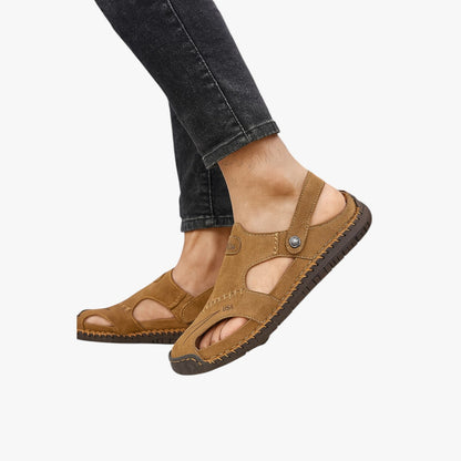 Owen | Herren-Sommersandalen - Atmungsaktives Leder und rutschfeste Sohle für einen stilvollen Akzent