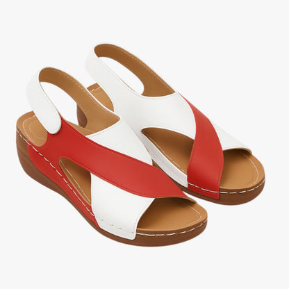Rachelle | Sommerlicher Komfort mit Stil - Weiche und leichte Keilsandalen
