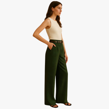 Lyca | Hoch taillierte Vintage-Quadrat-Hosen