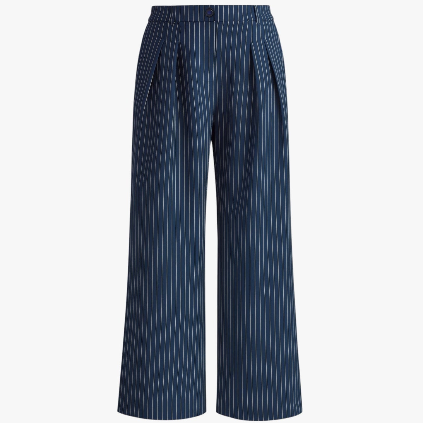 Sarah | Weite Hosen mit Bügelfalten und Streifen