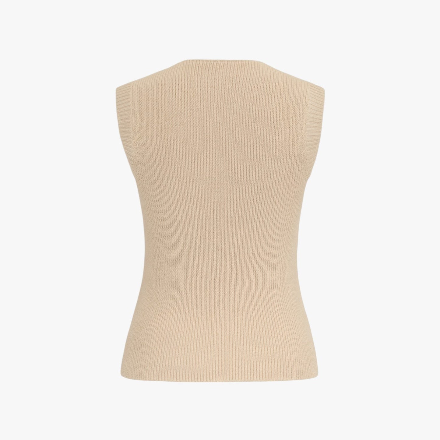 Mara | Rundhalsausschnitt gestrickter Pullover mit Knöpfen