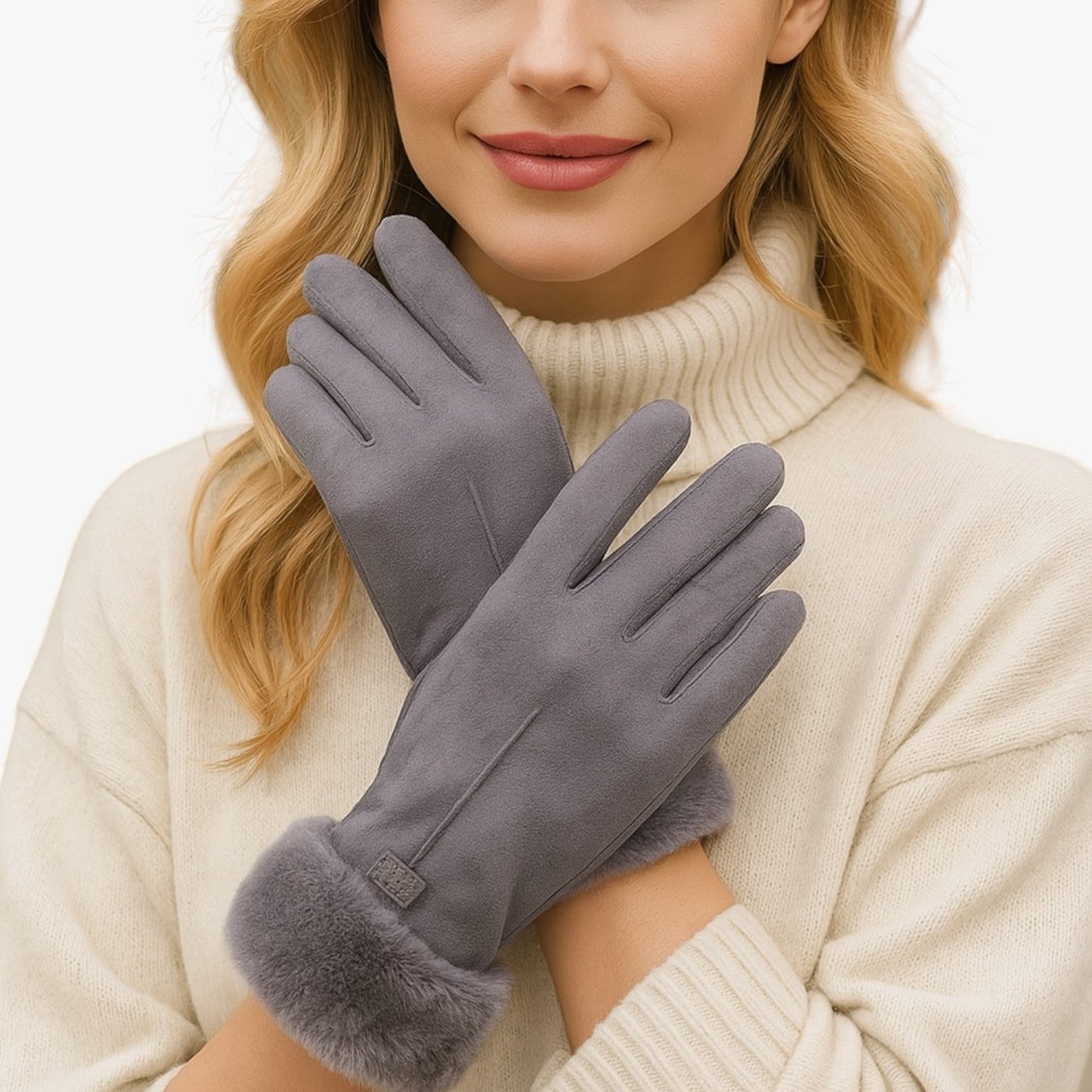 Esther | Winterhandschuhe für Damen Weich im Tetrapor, Kabellose Windschutz