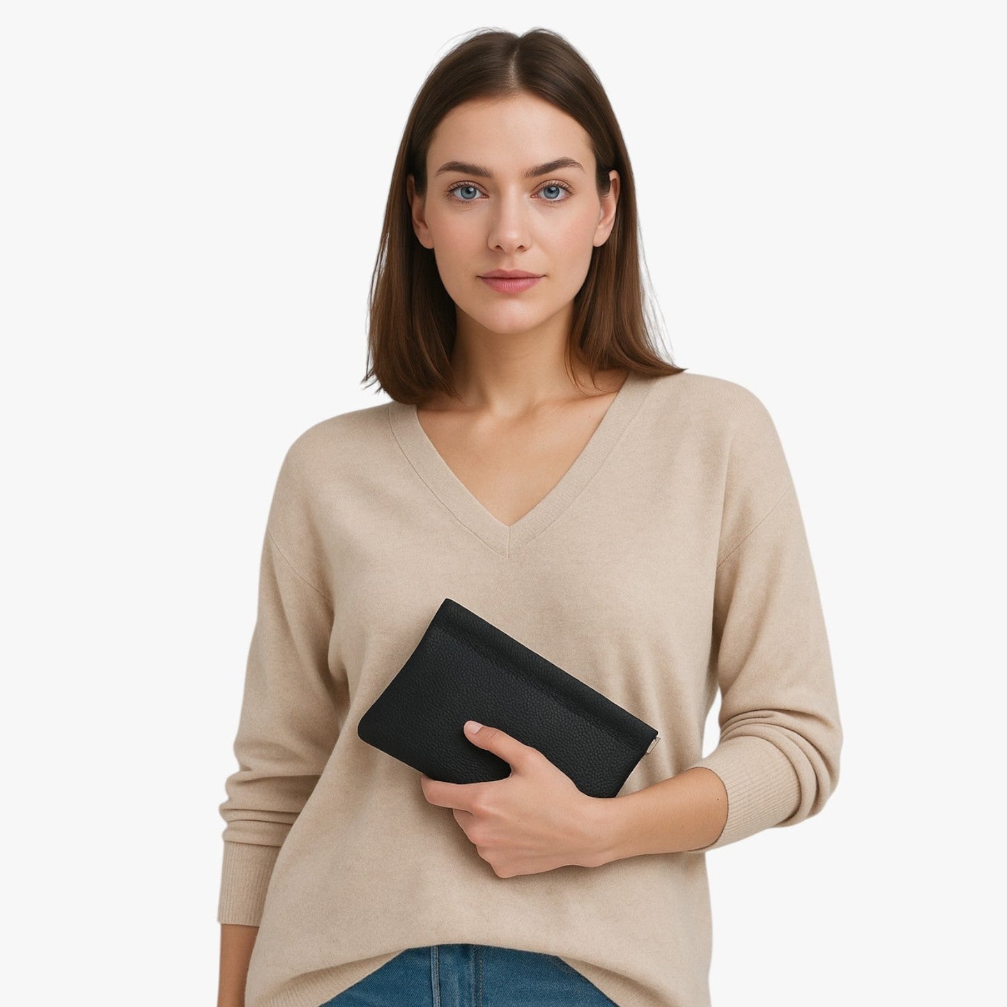 Nadia | Langen Geldbeutel mit Schultergurt und Telefontasche