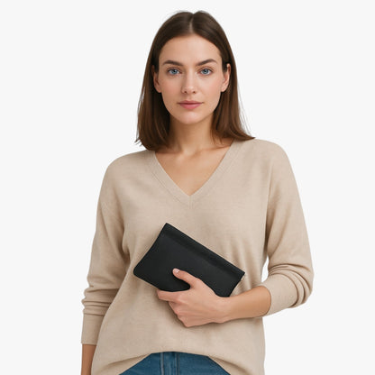 Nadia | Langen Geldbeutel mit Schultergurt und Telefontasche