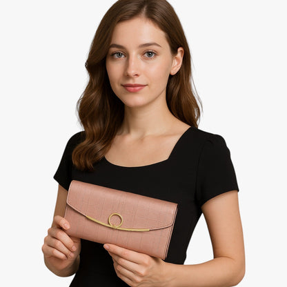 Zariyah | Elegante langes Lederportemonnaie mit großer Kapazität