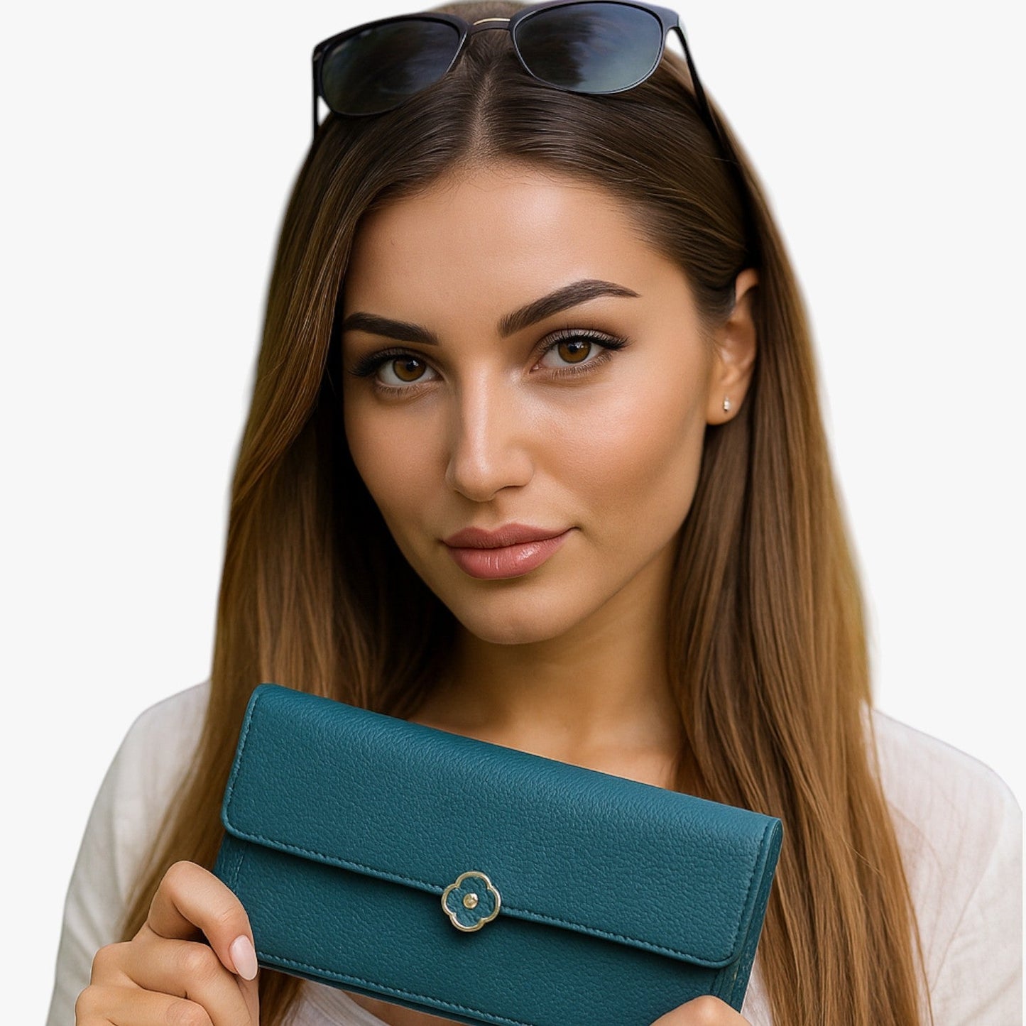 Anahi | Damenportemonnaie aus echtem Leder, Eleganz und Funktionalität