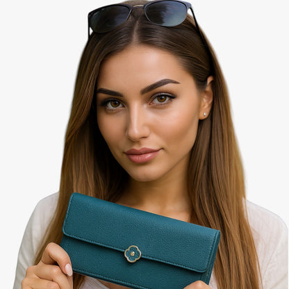 Anahi | Damenportemonnaie aus echtem Leder, Eleganz und Funktionalität