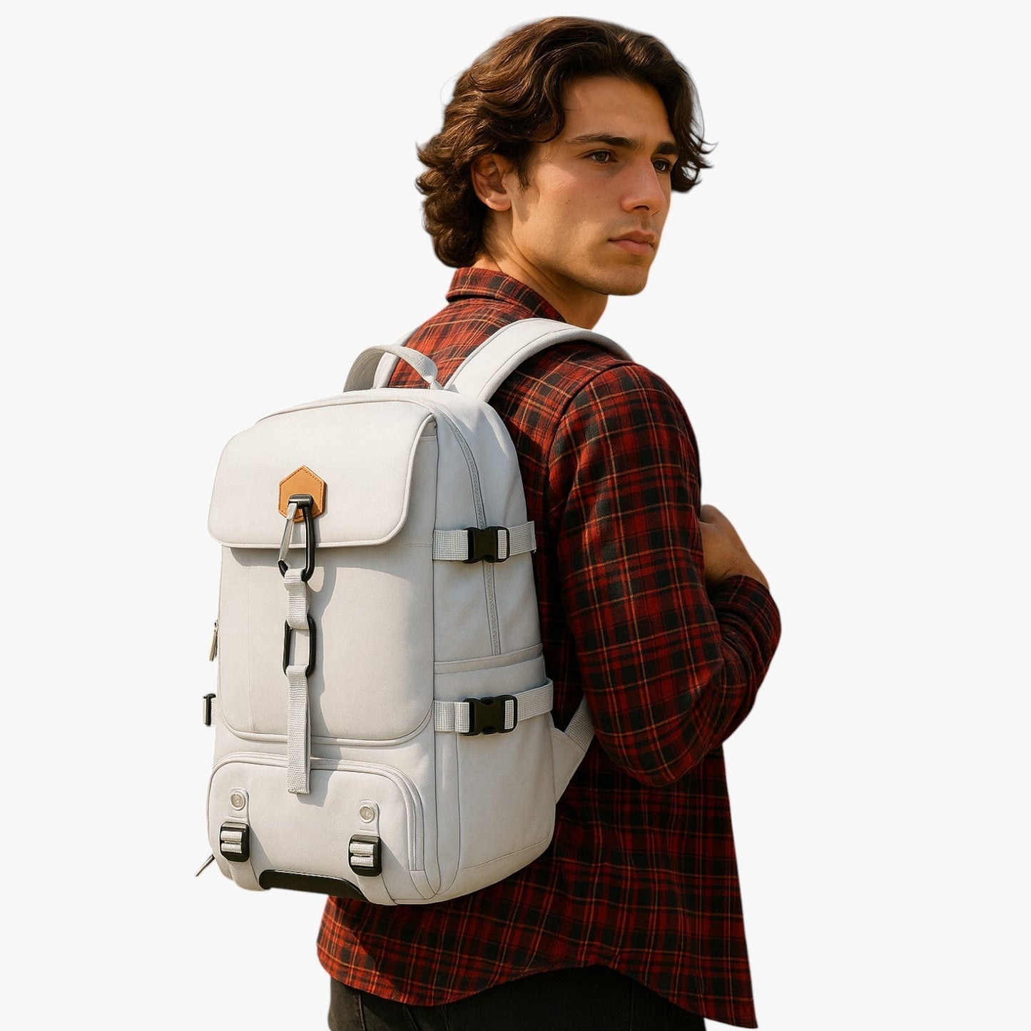 Antonio | Großkapazitärer, wasserdichter und vielseitiger Herrenschultertasche für Reisen und Studium