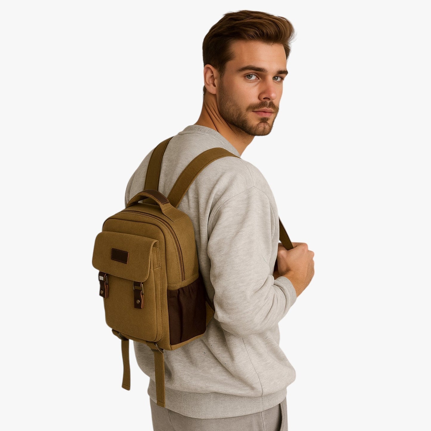 Ezrah | Mini Herren Mehrzwecktasche aus Canvas