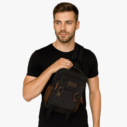 Ezrah | Mini Herren Mehrzwecktasche aus Canvas
