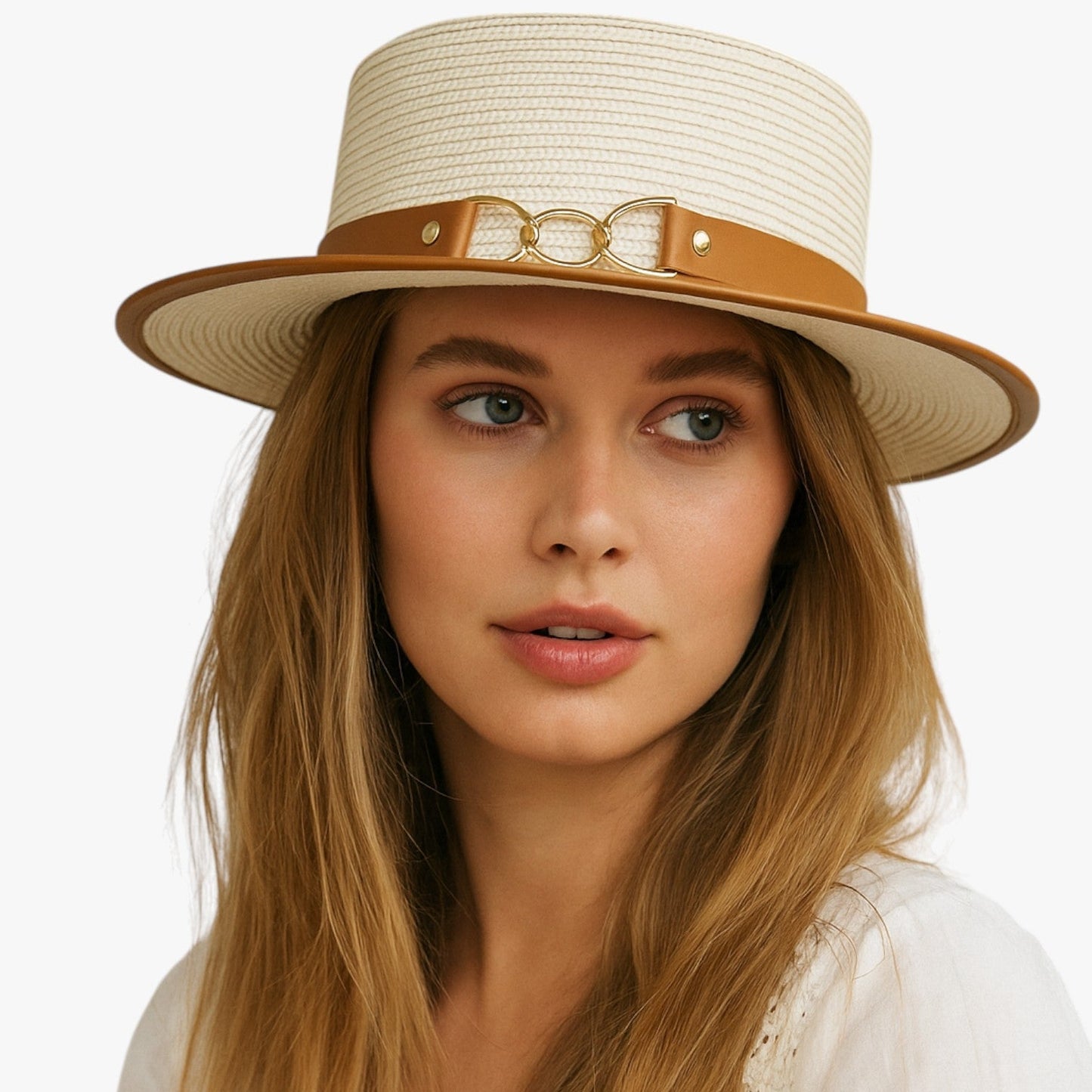 Kalani | Eleganter Damenstrohhut mit Schleife für den Sommer