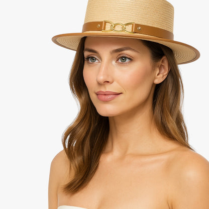 Kalani | Eleganter Damenstrohhut mit Schleife für den Sommer