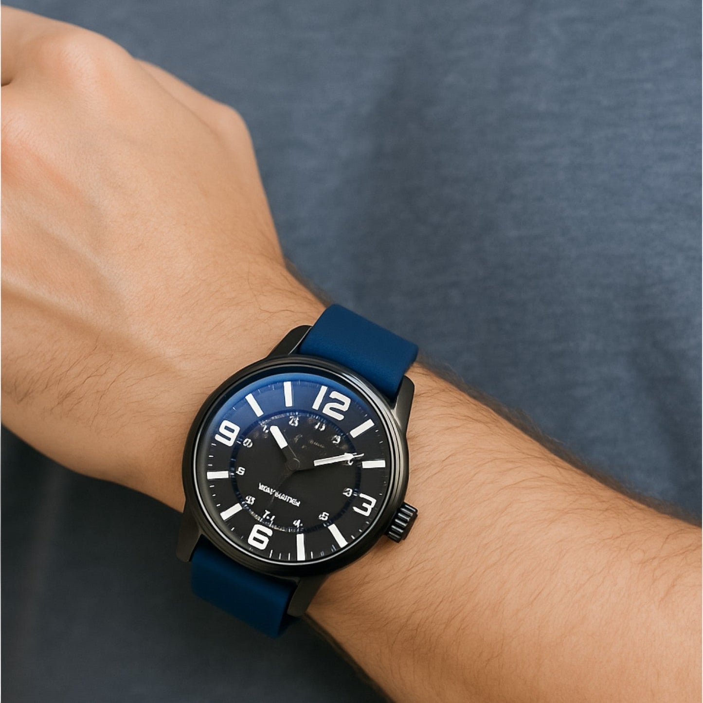 Riley | Herrenarmbanduhr aus Silikon mit präzisem Quarz, Alltags-Casual-Stil