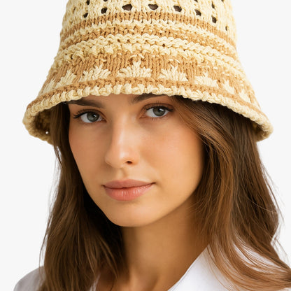 Elora | Damen-Faltbares Sommerhut mit Lochmuster