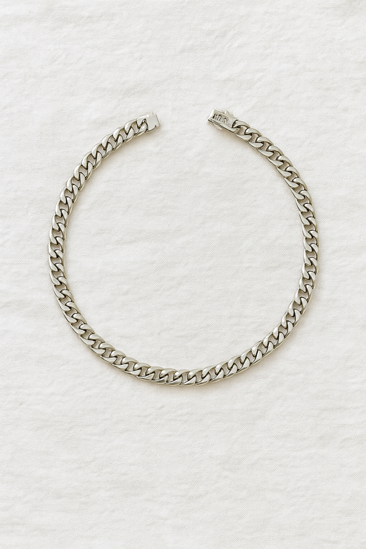 Titan | Herren Cuban Link Halskette in Silber