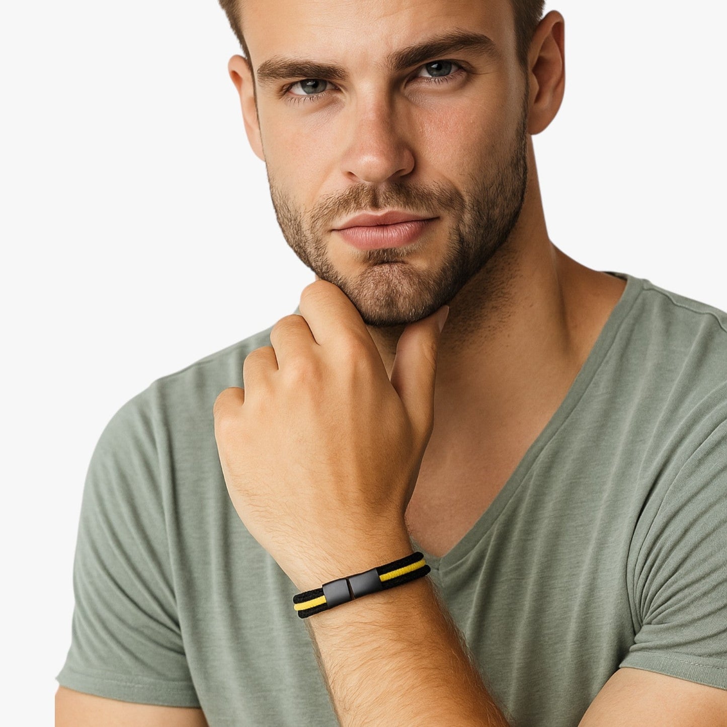 River | Herren Nautik-Armband mit Knoten und abnehmbarer Verschluss