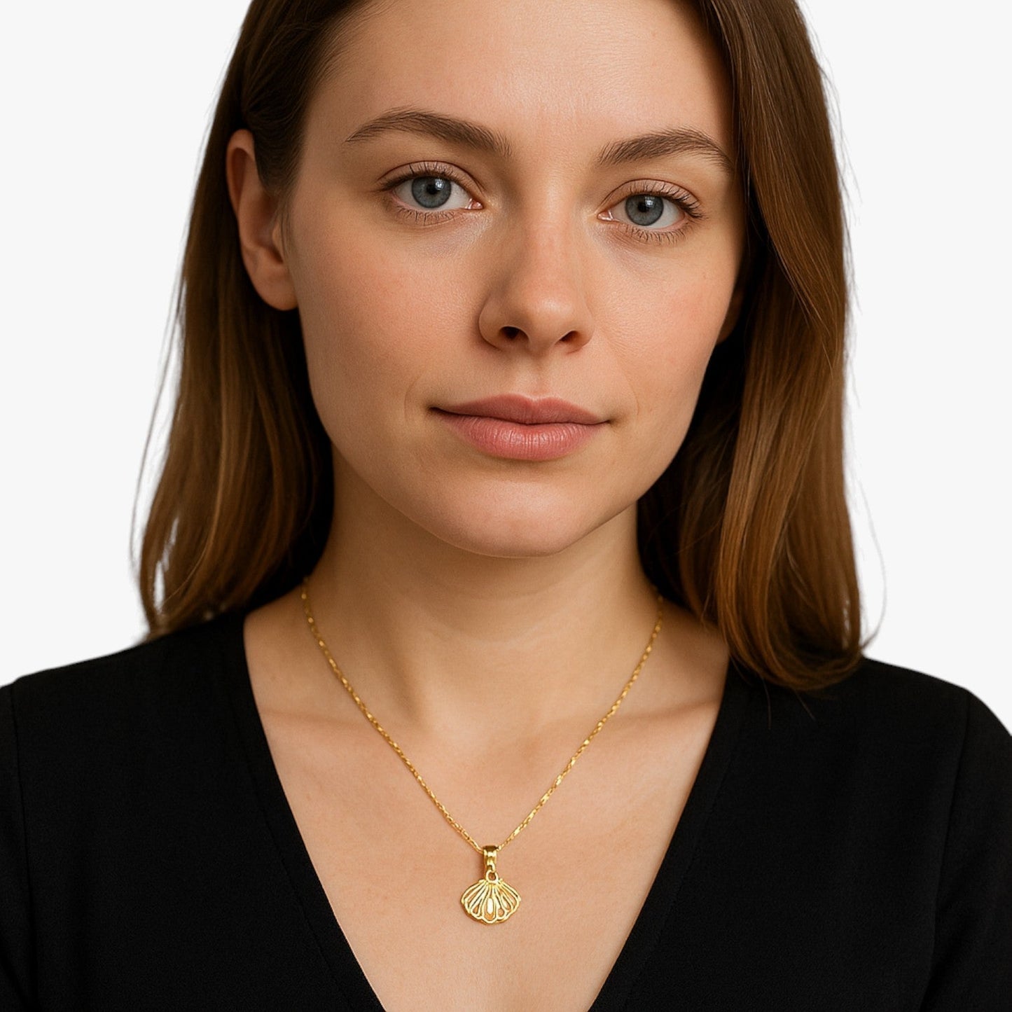 Nadia | Retro-Muschel-Perlenkette