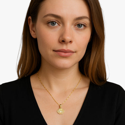 Nadia | Retro-Muschel-Perlenkette