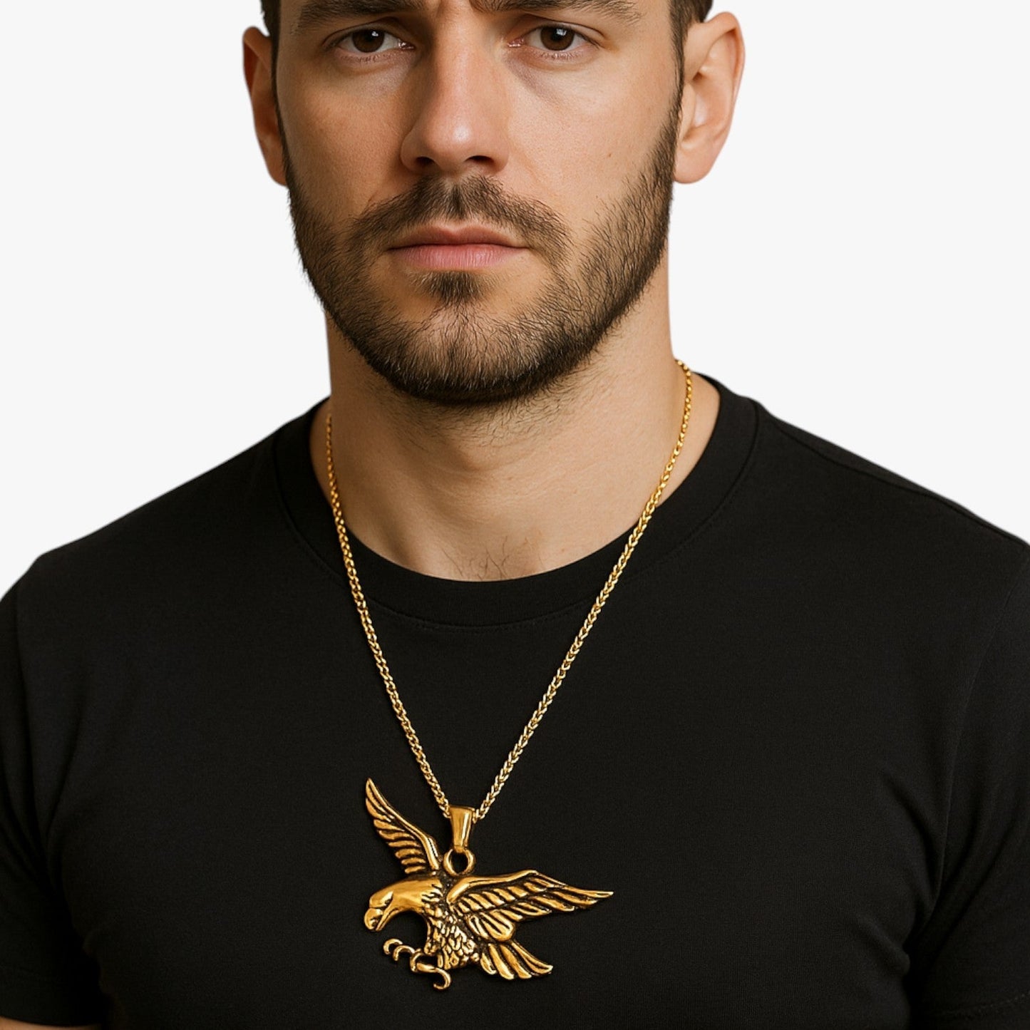 Emanuel | Punk-Adler Edelstahl Halskette