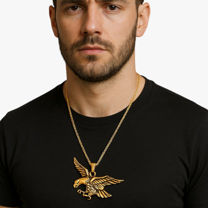 Emanuel | Punk-Adler Edelstahl Halskette