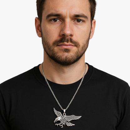 Emanuel | Punk-Adler Edelstahl Halskette