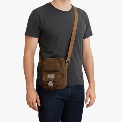 Evren | Elegant und praktisch: Die Canvas-Schultertasche, perfekt für jede Reise