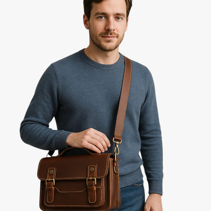 Nico | Unisex Anti-Diebstahl Umhängetasche aus elegantem Leder