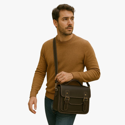 Nico | Unisex Anti-Diebstahl Umhängetasche aus elegantem Leder