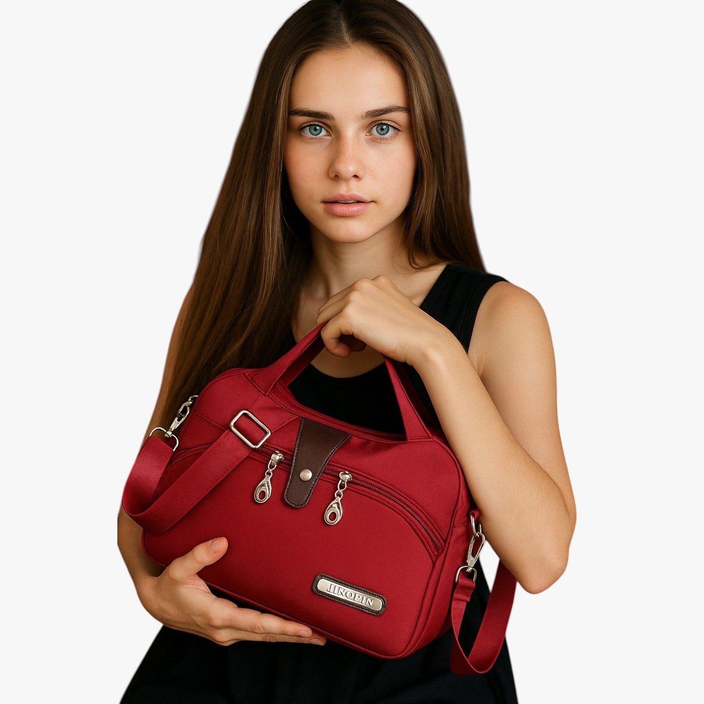 Leona | Modische Schultertasche mit extra Stauraum