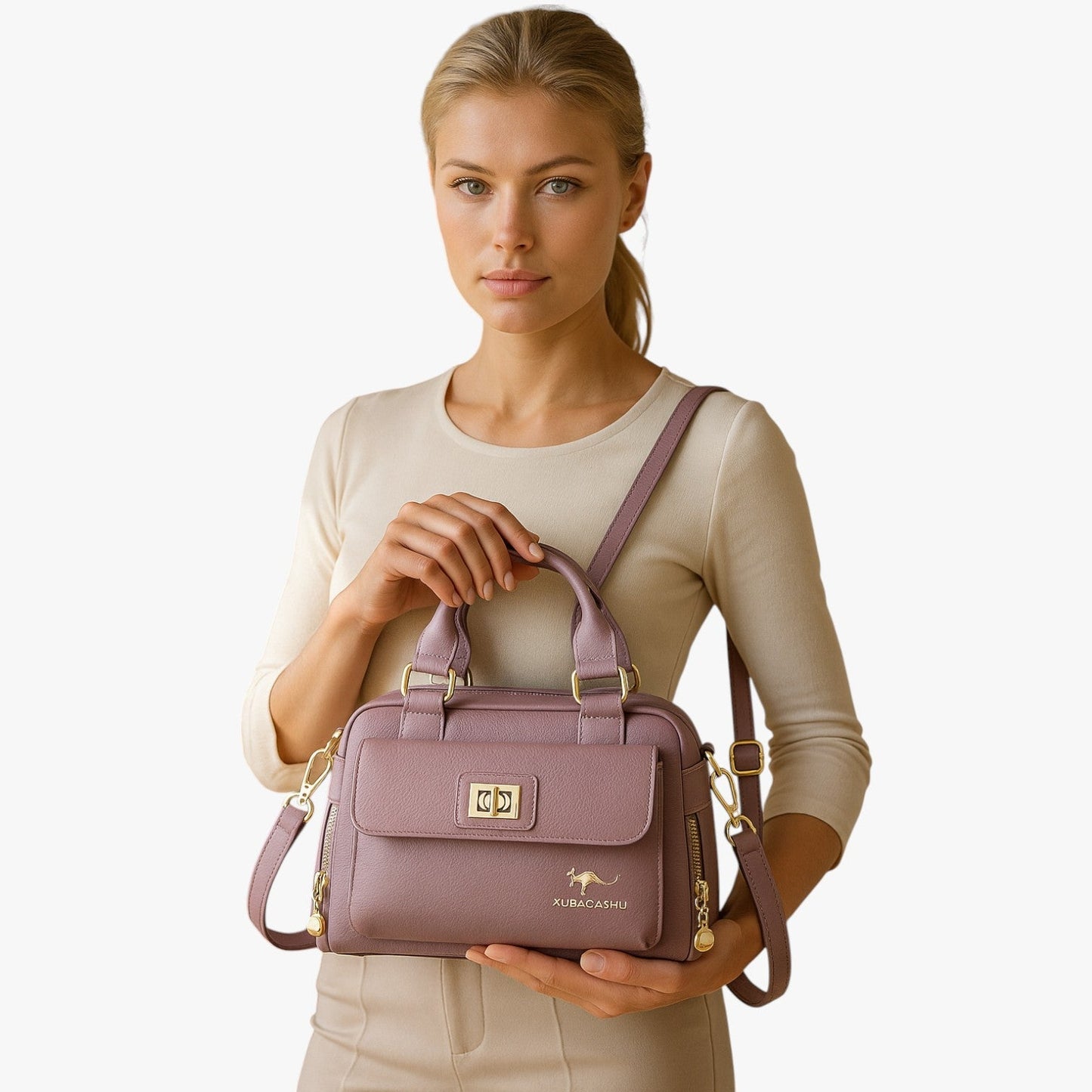 Siera | Eleganz und Praktikabilität für jeden Tag – Mehrzwecktasche aus PU-Leder