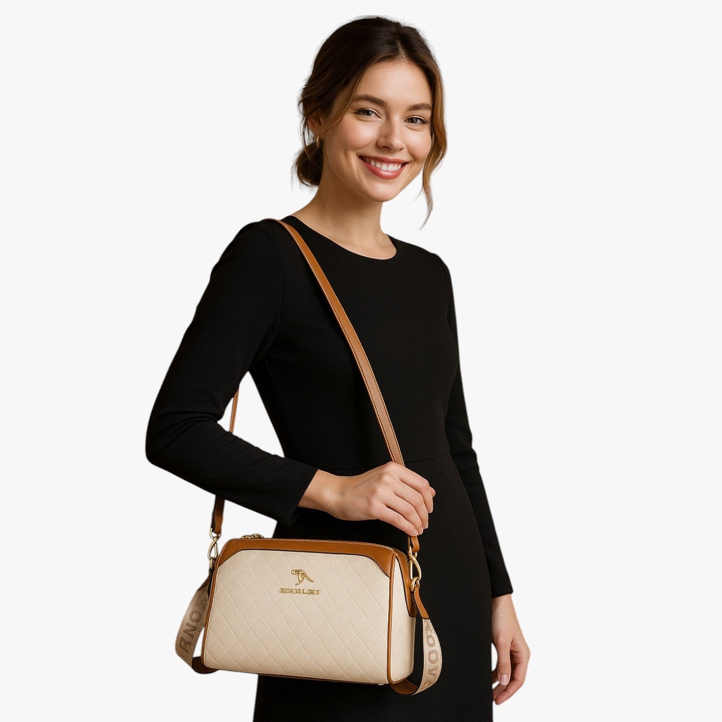 Maggie | Damenhandtasche 3-in-1 Elegant, Geräumig und Weich