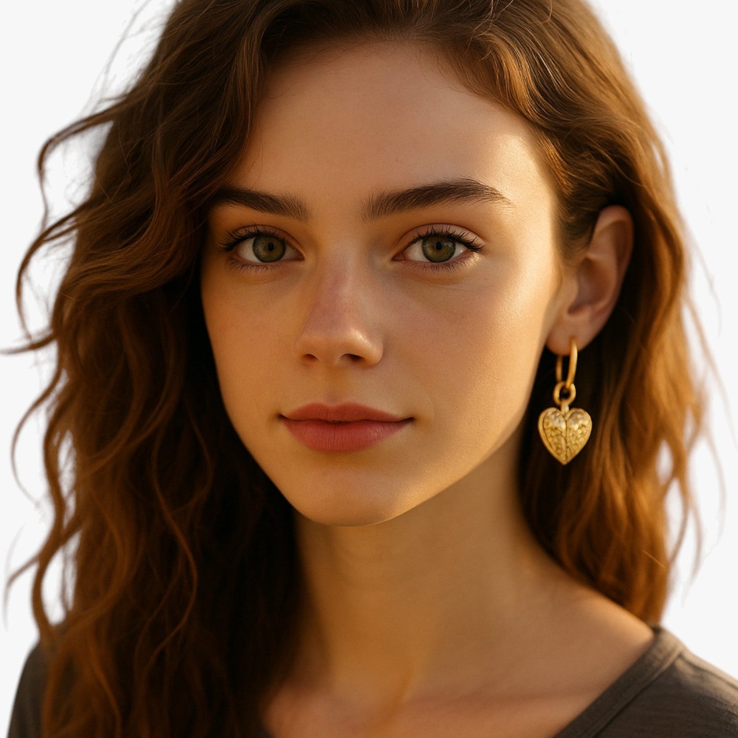 Martha | Elegante retro Herz-Ohrringe