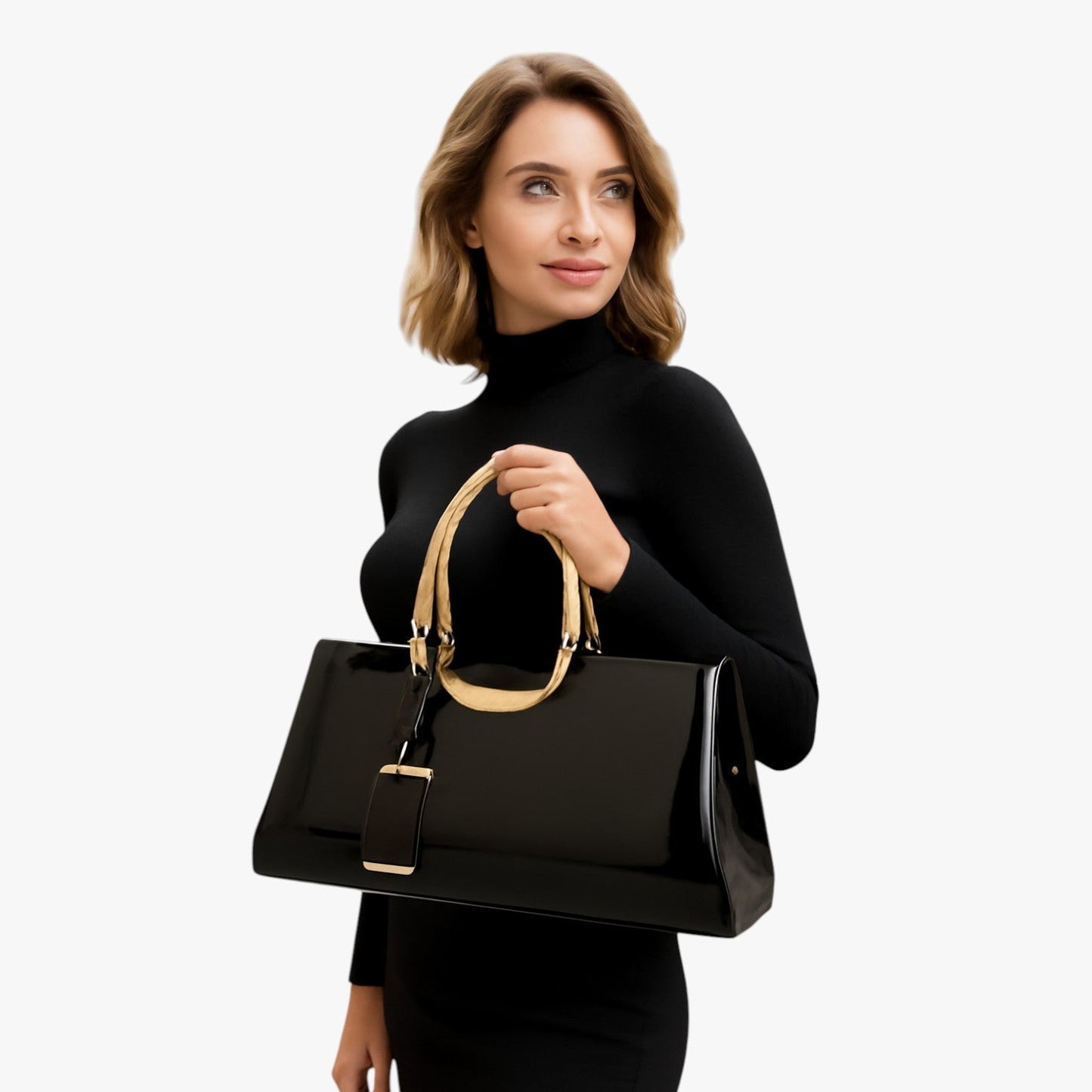 Adele | Elegante Leder Umhängetasche aus leichtem Leder