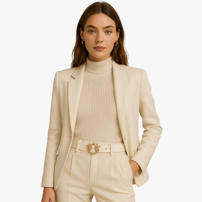 Sabrina | Eleganter Ledergürtel mit Design-Schnalle